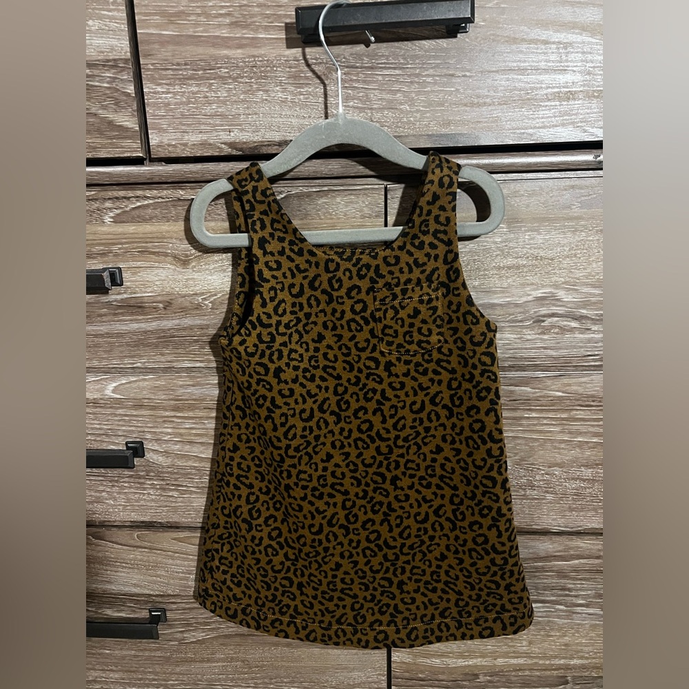 Old Navy Brown and Black Animal Print Dress